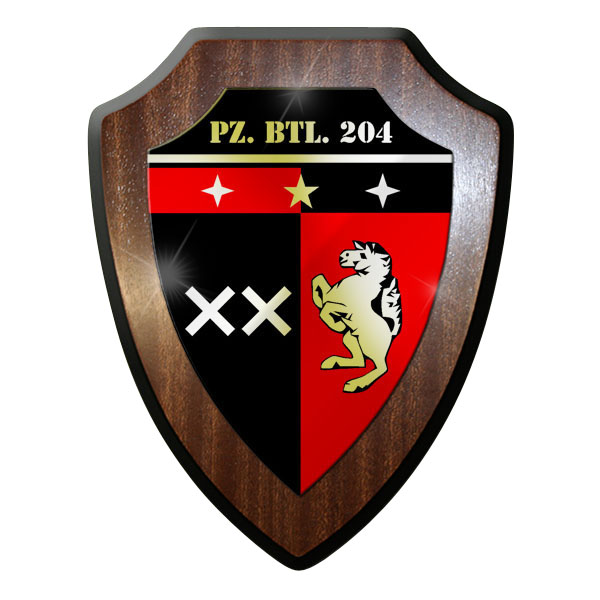 Wappenschild / Wandschild - Panzerbataillon 204 variante PzBtl Soldaten #9698