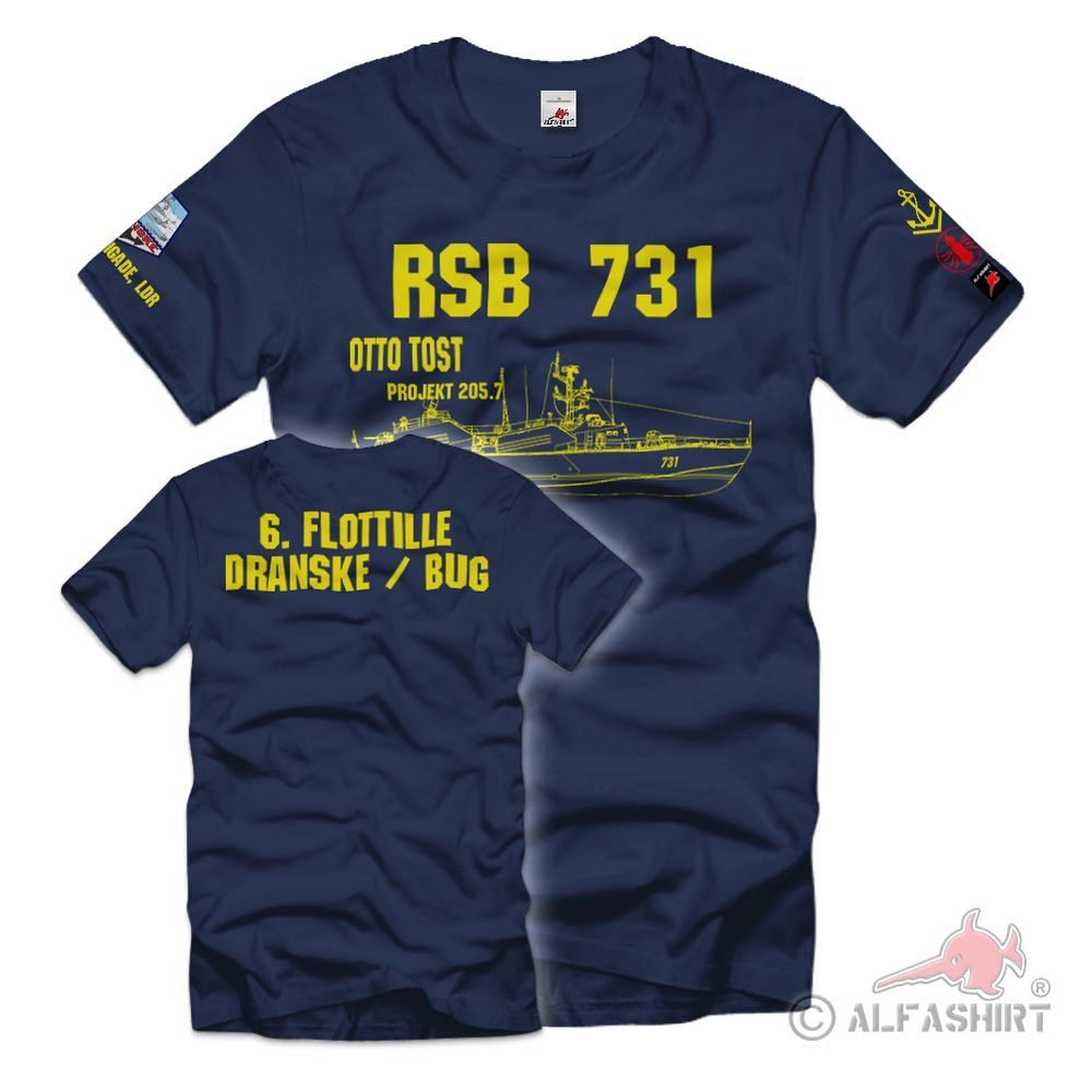 RSB 731 Otto Tost Projekt 205 7 Besatzung Dranske Obermaat T-Shirt #36409