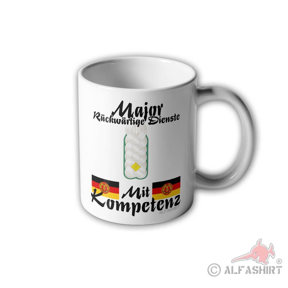 DDR Major mit Kompetenz Rückwärtiger Dienst Schulterklappe Dienstgrad  #31006