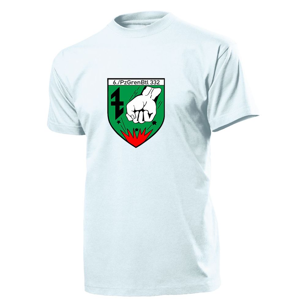 6.PzGrenBtl 332 Panzergrenadierbataillon Bundeswehr Wappen Emblem T Shirt #4601