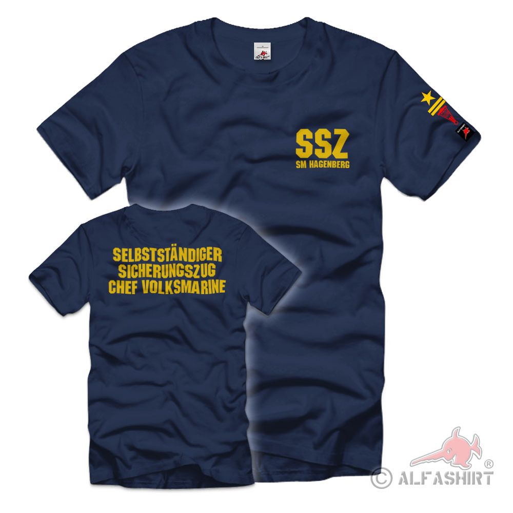 SSZ SM Hagenberg self-employed security train Volksmarine NVA DDR T-Shirtt # 38153