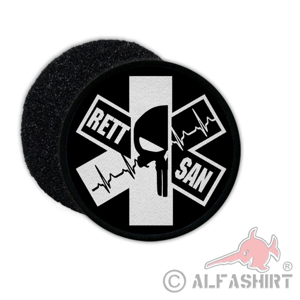 Patch Rettungssanitäter Typ 2 Totenkopf Paramedic Bundeswehr Notfallsani #31144