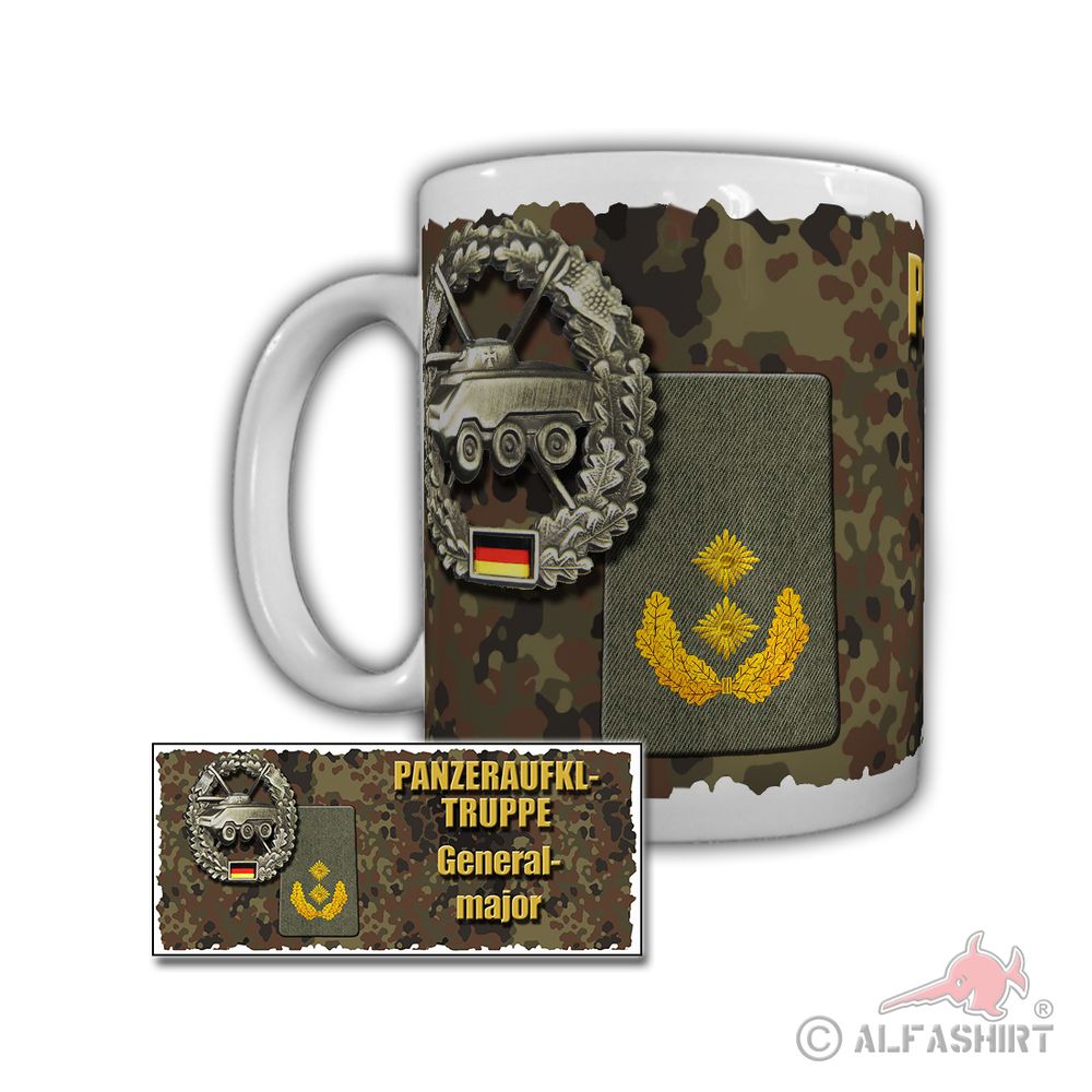 Tasse Panzeraufklärer Generalmajor Filter Rangabzeichen #29847