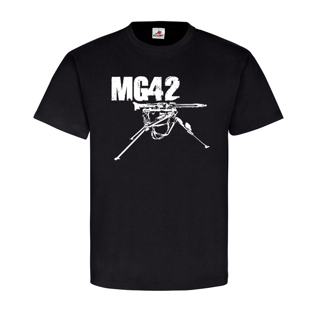 s MG42 auf Lafette schweres deutsches Maschinengewehr 42 Waffe T-Shirt #19416