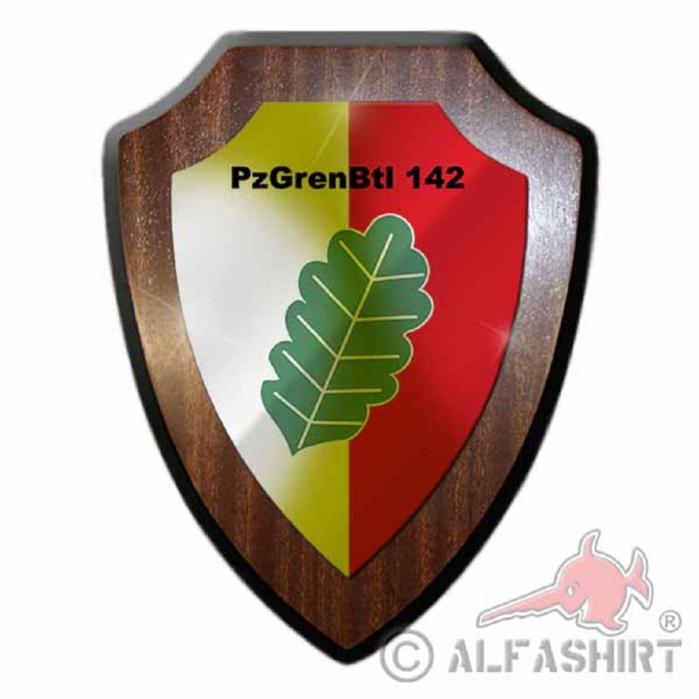 Heraldic shield - PzGrenBtl 142 Tank grenadier battalion Bundeswehr unit # 19165