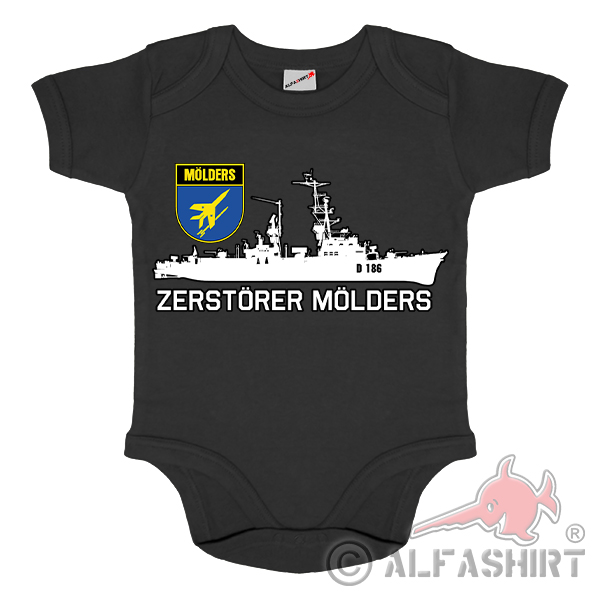 Babybody Mölders D186 Zerstörer Kiel D186 Wappen Schiff Bundeswehr #41225