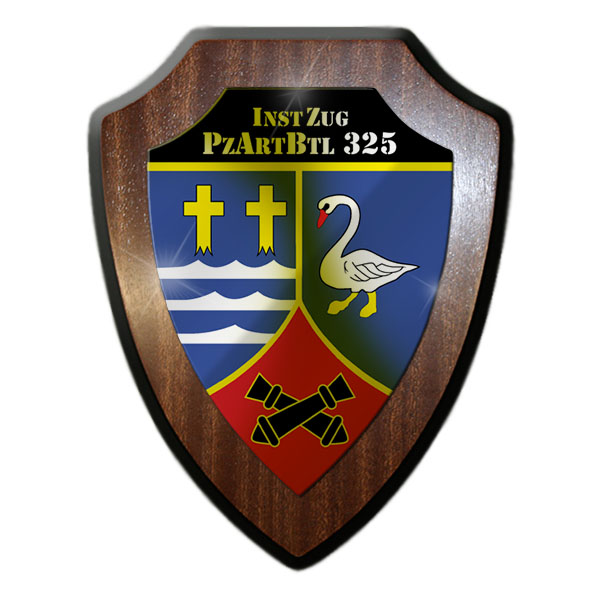 Wappenschild InstZug PzArtBtl 325 Panzer Artillerie Bataillon BW Wappen #23886
