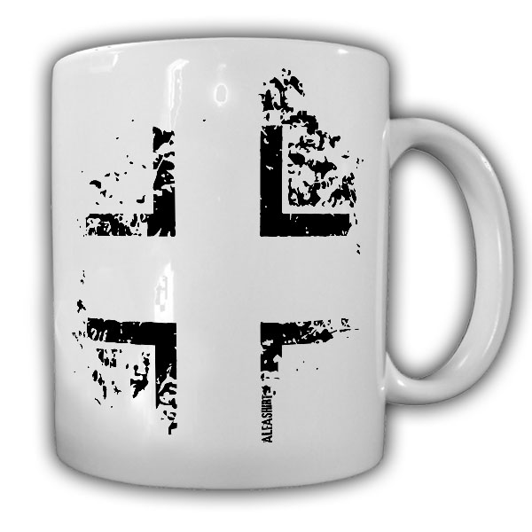 Wh Tasse Balkenkreuz Eisernes Kreuz Erkennungs Symbol Deutschland Panzer #22800
