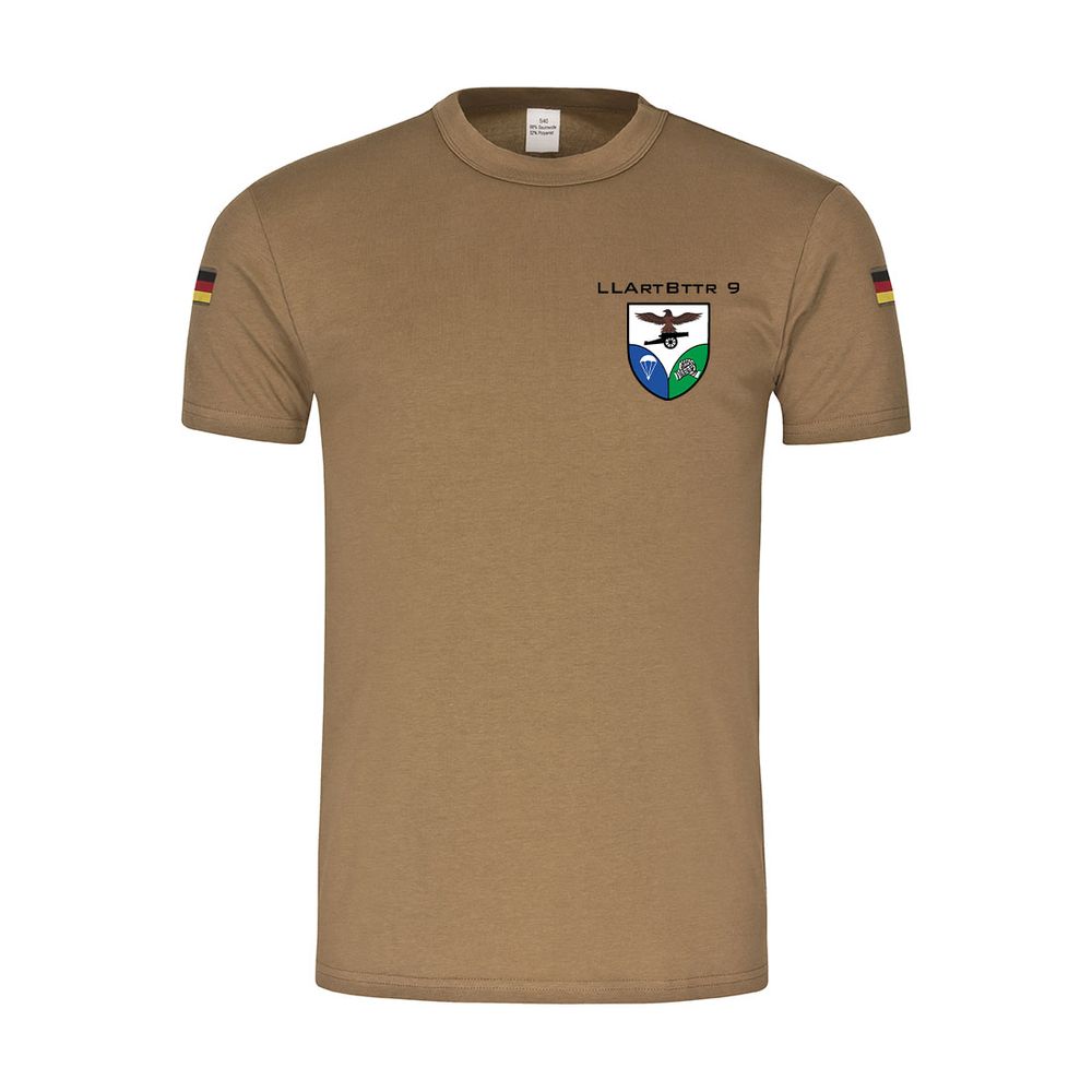 Bw Tropen LLArtBttr 9 Airborne Artillery Battery 9 Bundeswehr T-Shirt #40823