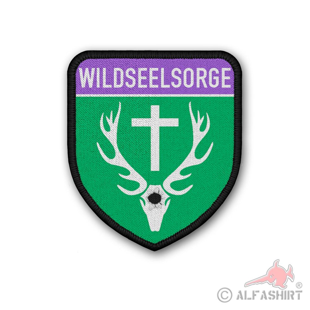 Patch Wildseelsorge Jäger Wild Jagdschutz Seelsorge Tier Notfall Fun  #39007