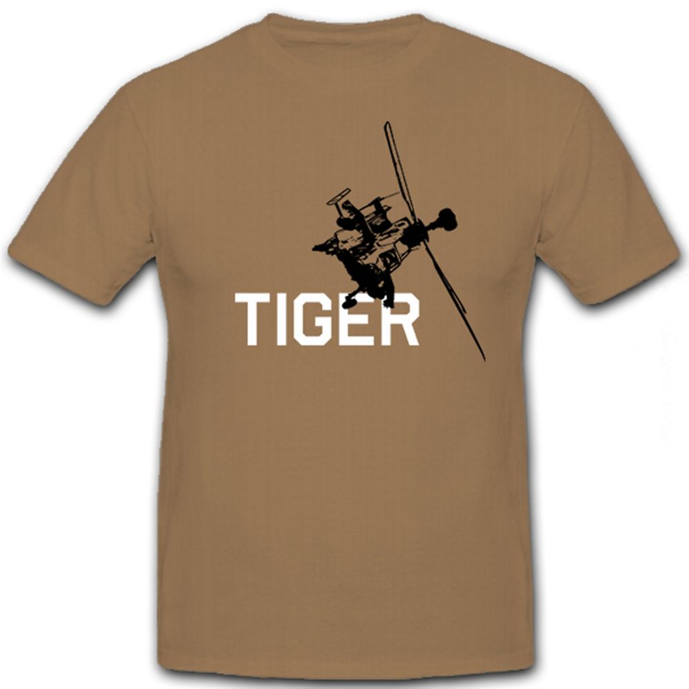 Tiger Helikopter Deutscher Französischer Hubschrauber Militär - T Shirt #5931