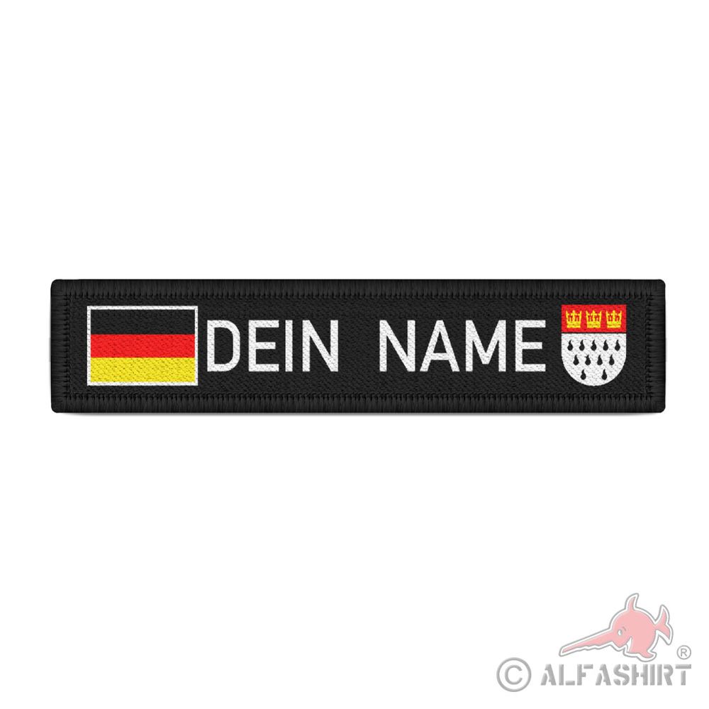 Namensschild Deutschland Dein Name Köln Justiz Cologne Patch Wunschtext #41308