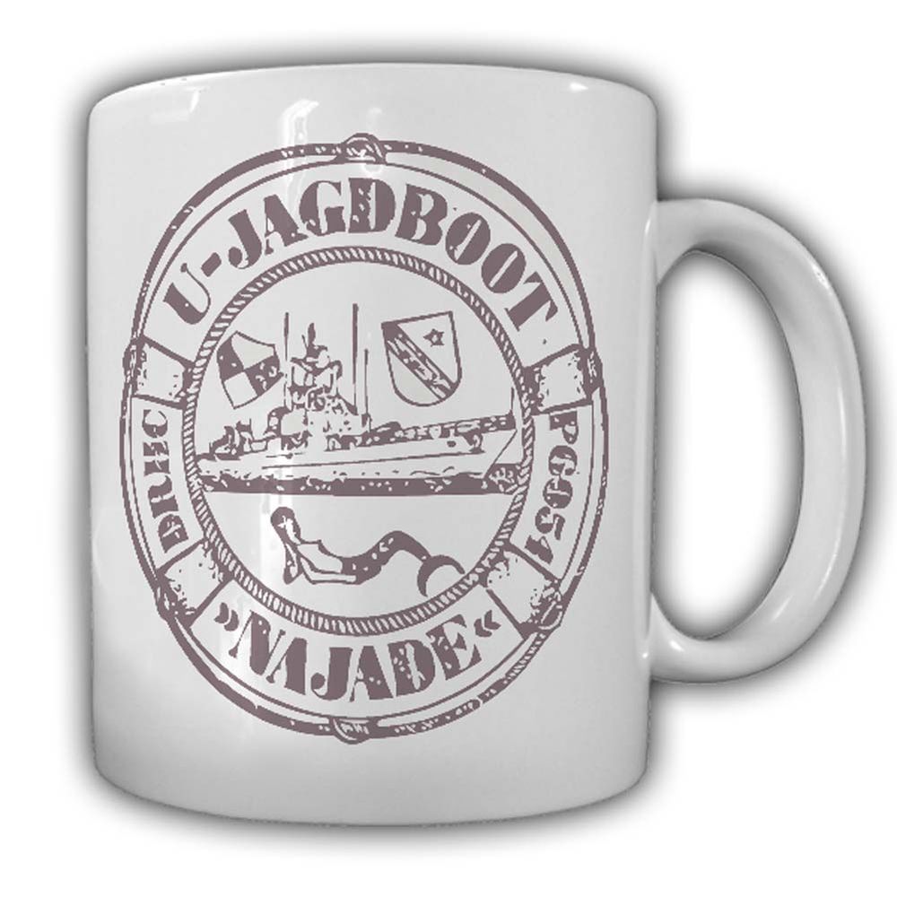 Tasse U-Jagdboot Najade Bundesmarine Bund Schiff U-Boot Jagdboot Crew  #24155