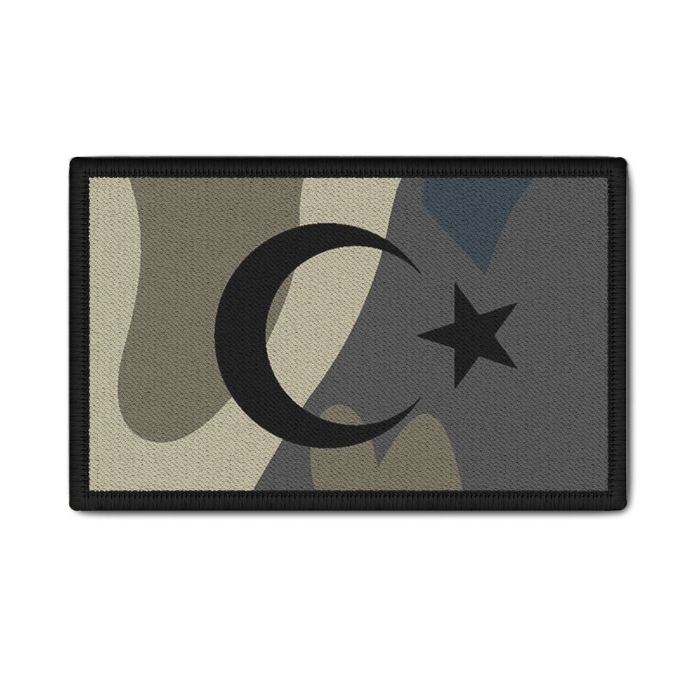 Patch turkey army camouflage pattern flag turk star uniform army 9.8x6cm # 34929