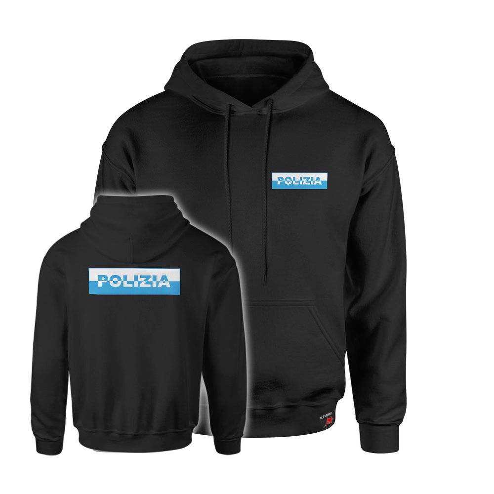 Hoodie Kapuzenpullover Polizia di Stato Staatspolizei Italien Italia Notruf Polizei #48074