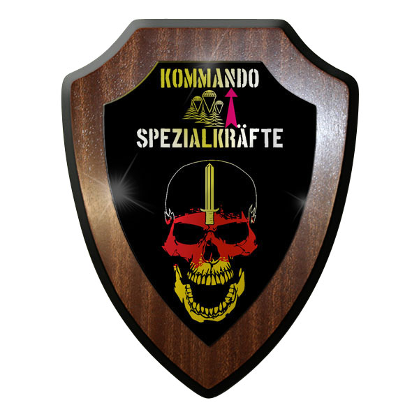 Blazon / Wandschild -KSK Skull Kommando Spezialkräfte Totenkopf # 9837