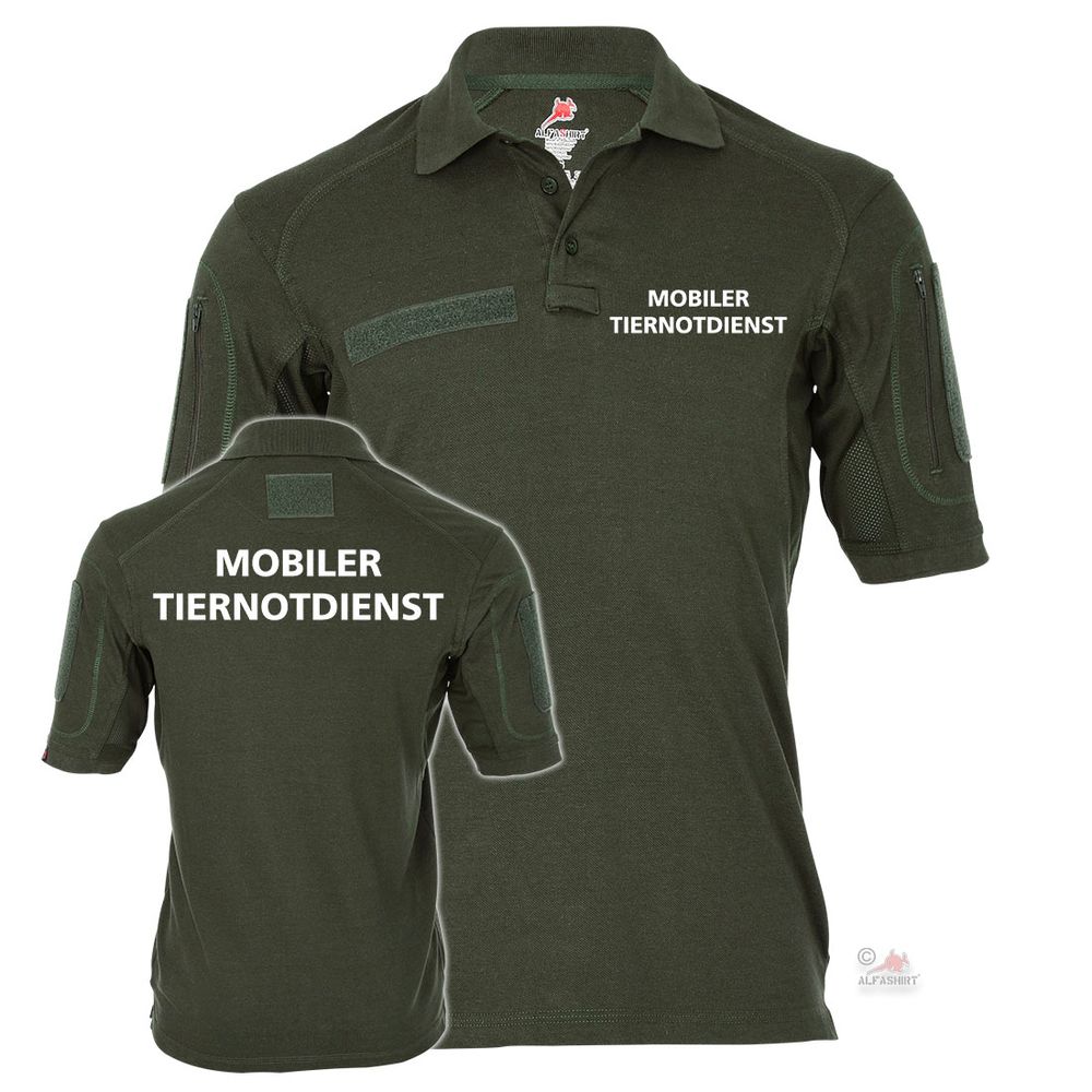 Tactical Polo Mobiler Tiernotdienst Tier Rettung Arzt Helfer Freiwilliger #38655