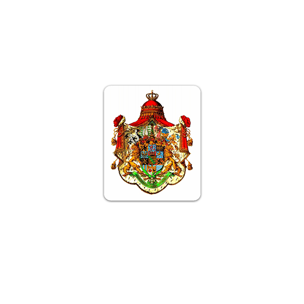 Sticker Landeswappen Haus Wettin Wettiner Ernestiner 6x7cm A3262
