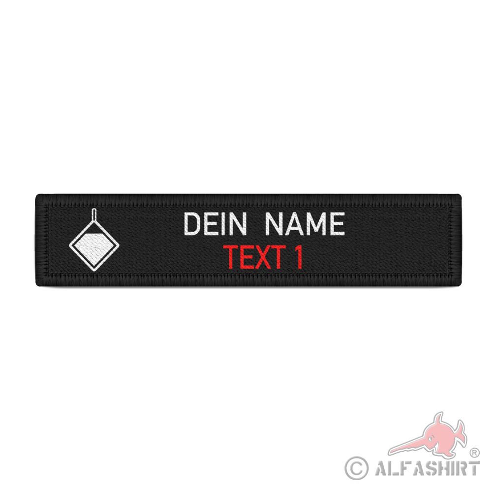 Verbandsführer Namen-Schild Patch Feuerwehr Rettungsdienst Bundeswehr #43407