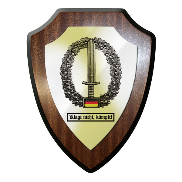 Wappenschild Wandschild Klagt nicht, kämpft! KSK Kommando Spezial Kräfte #11757