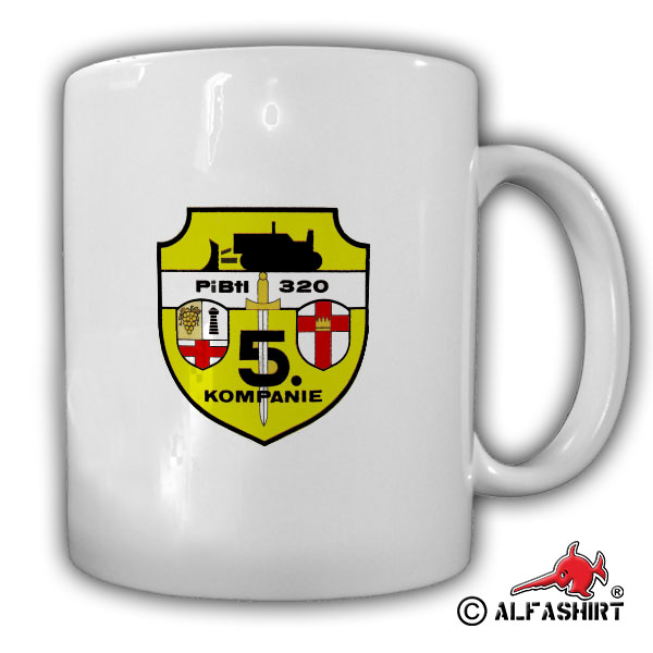 5 Kompanie PiBtl 320 Pionierbataillon Koblenz Lahnstein Wappen Tasse #15668