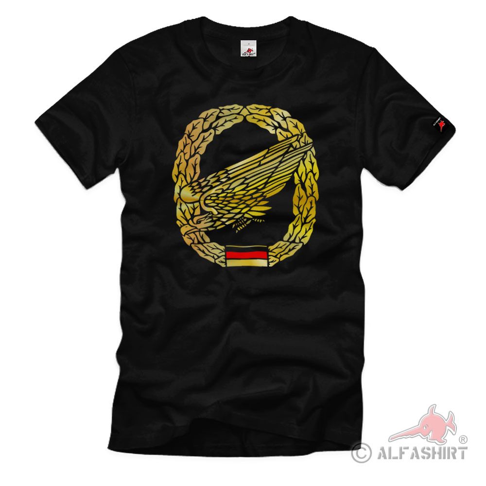Fallschirmjäger gold Barettabzeichen Bundeswehr Eichenlaub BW T-Shirt #72