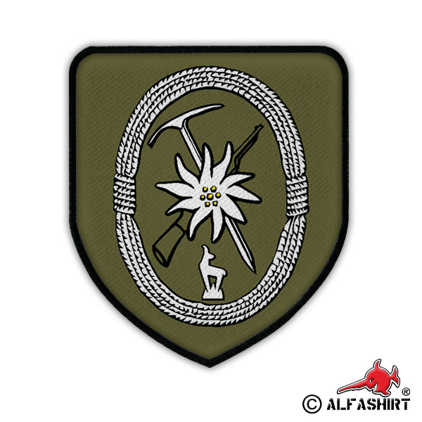 Gebirgsjäger Gams GebJg Steinbock Alpen Wappen Abzeichen Aufnäher #16897