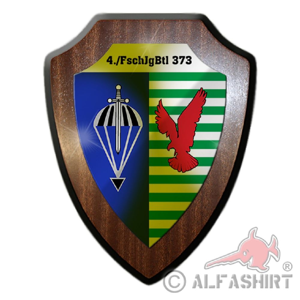 4 Company FschJgBtl 373 Paratrooper Battalion Crest Heraldic shield # 19804