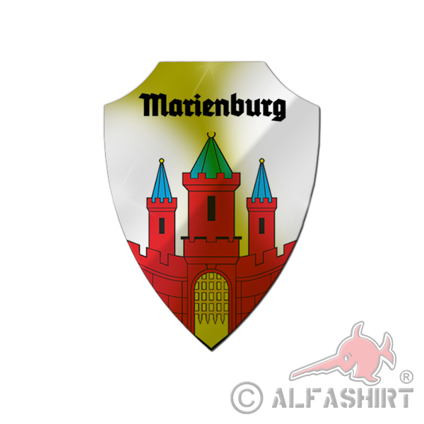 Aluschild Marienburg Polen Pommern Malbork Kreisstadt Heimat # 25928