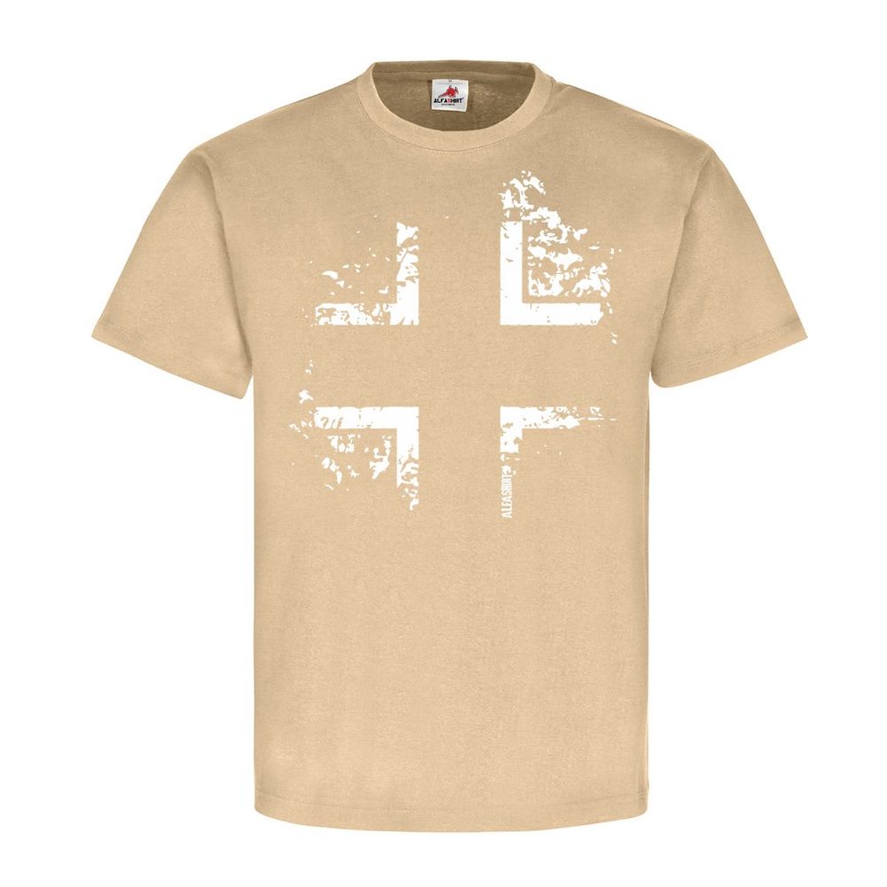 Wh Balkenkreuz Symbol Zeichen Panzer Flugzeug Kennung T-Shirt#22296