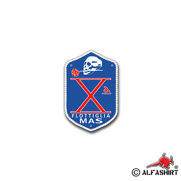 Sticker Flottiglia MAS Italy special unit navy 5x7cm A1572