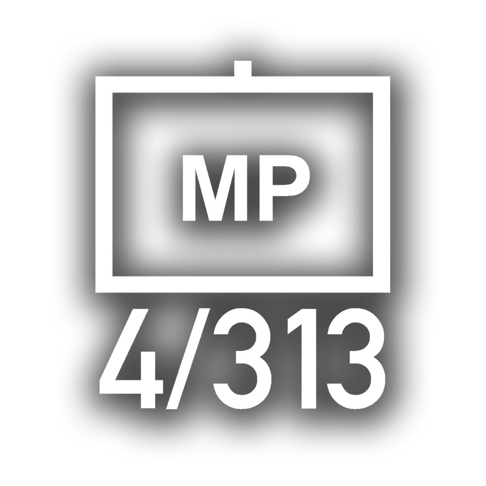 Aufkleber 5x4,2cm Sticker taktisches Zeichen MP Feldjäger 4. Kompanie 313 #A7469