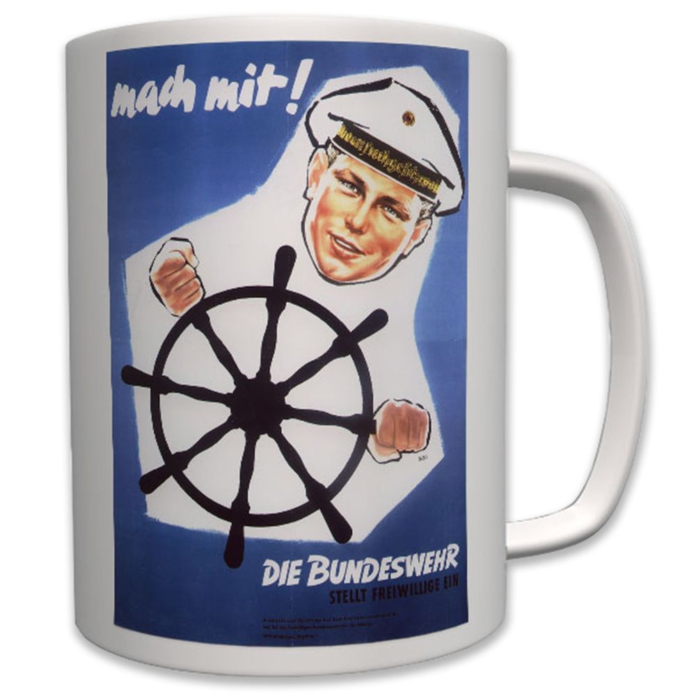 Militär Marine Bundesmarine Freiwilligen Bundeswehr Deutschland - Tasse #6442