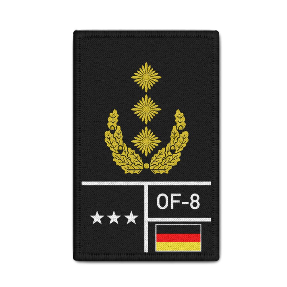 Rank Patch Bundeswehr Heer Luftwaffe Marine Schwarz #BW-Patch