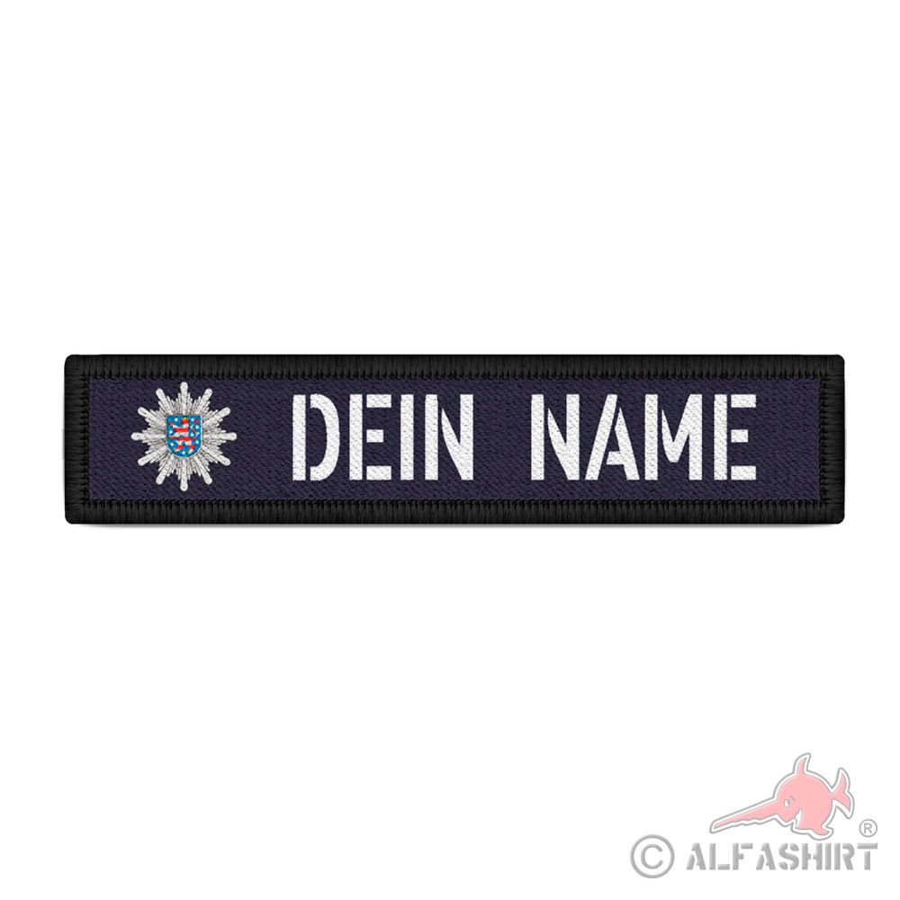 Names-Patch Polizei Thüringen Schild mit deinem Text Abzeichen Dienstgrad#41207