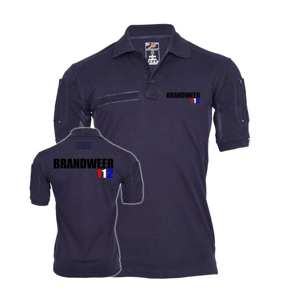 Tactical polo shirt Brandweer 112 Redding Vrijwillige Brandweer Vuur # 34044