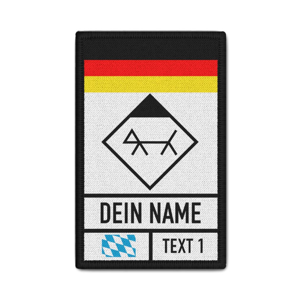 Patch Rettungshund Diensthundeführer Bayern BY Raute GER DE Bundesland#46547