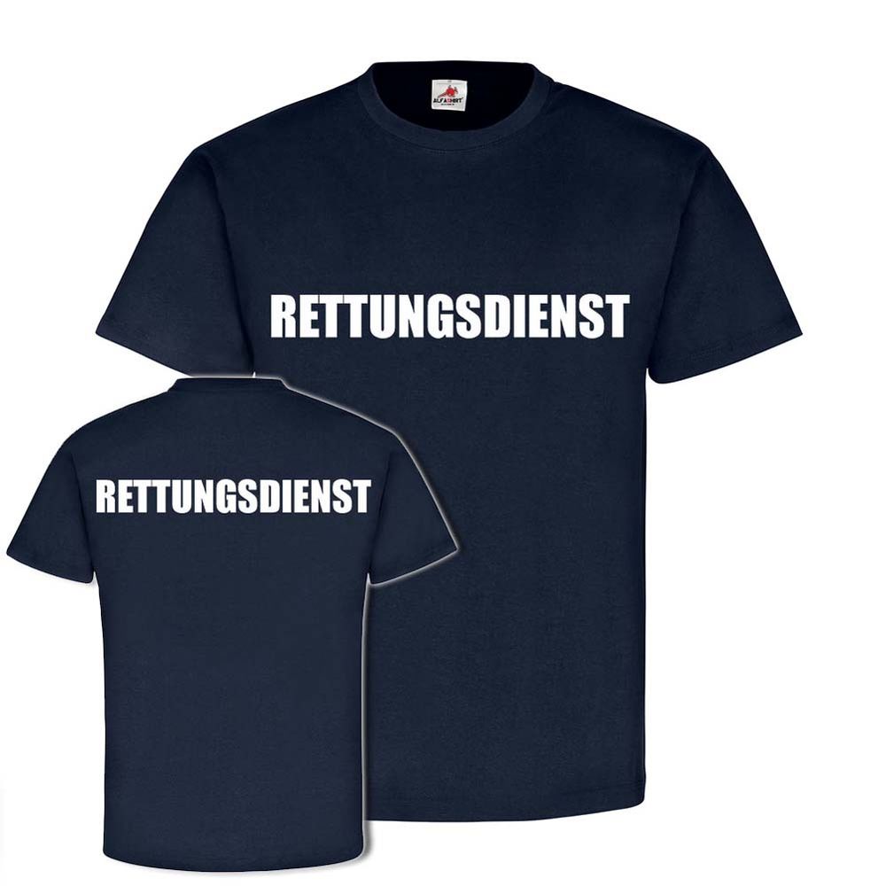 RETTUNGSDIENST Sanitäter Helfer Mediziner Doktor Retter Arzt T-Shirt #24361