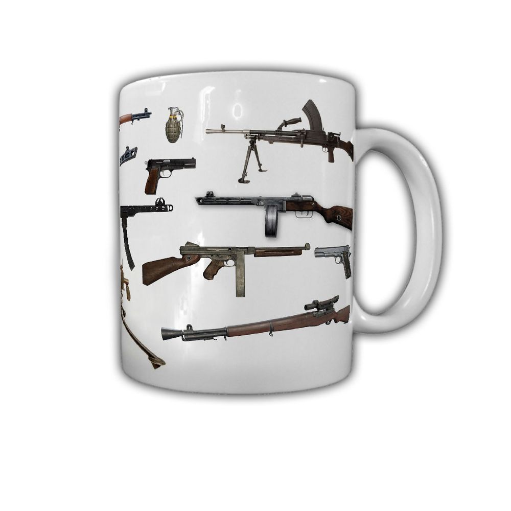 US Handwaffen 1939-1945 Tasse Kaffeebecher Waffen Army Militär #23038