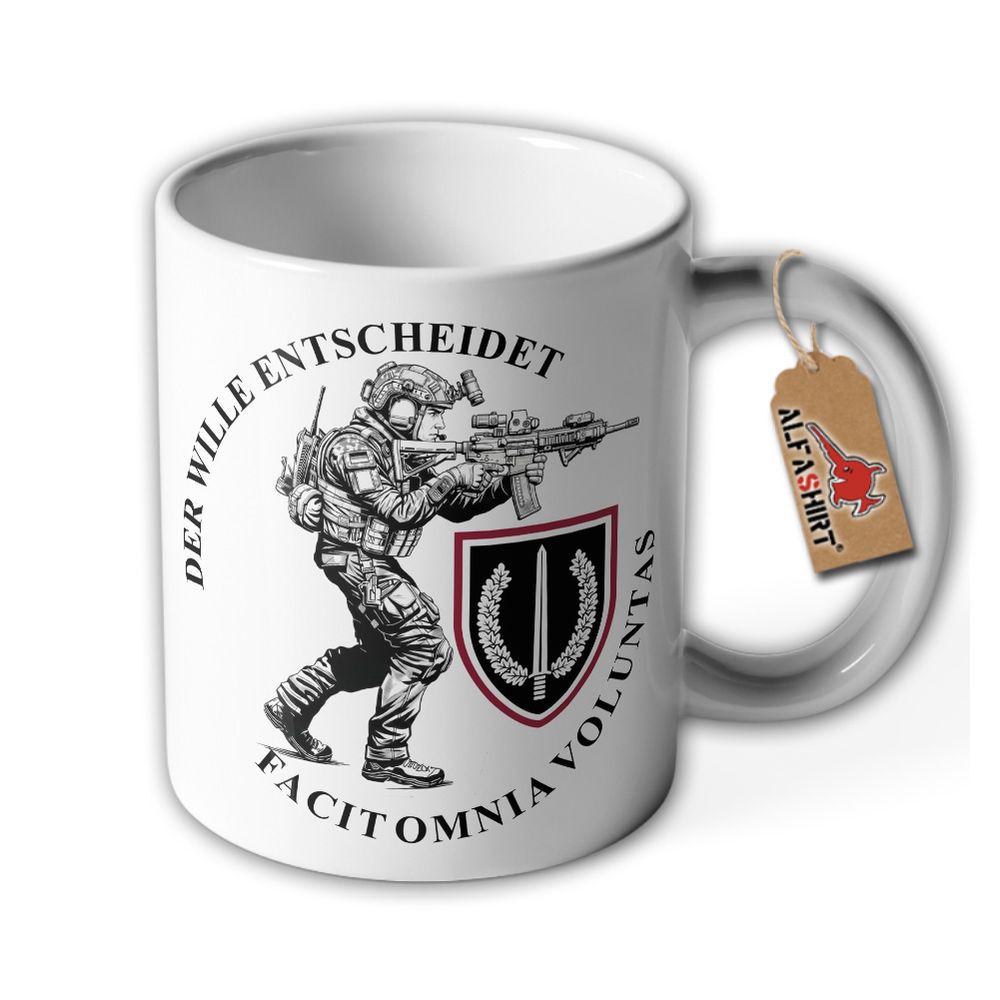 Tasse Der Wille entscheidet KSK Bundeswehr Kommando Soldat #47753
