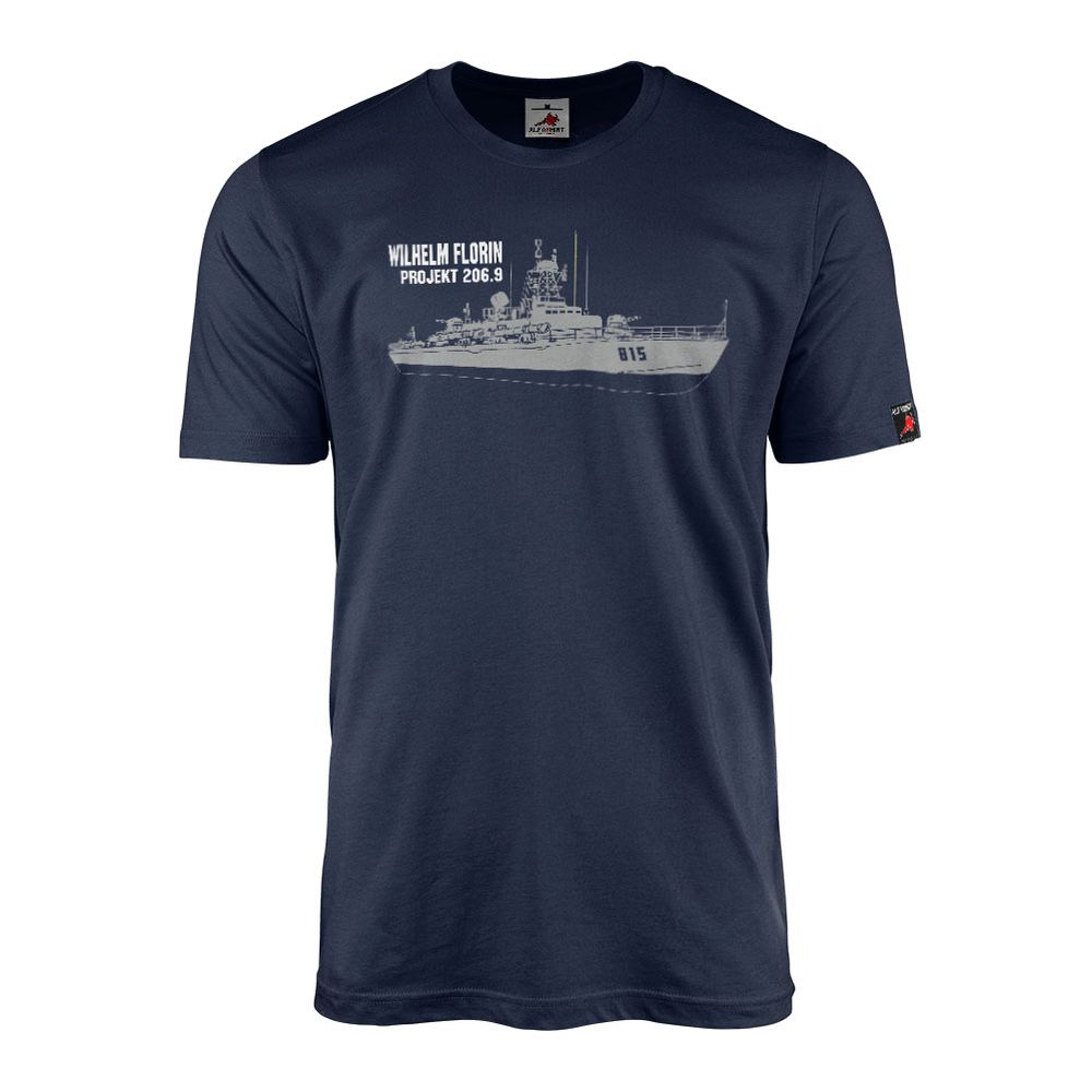 T-Shirt TS 815 Wilhelm Florin Projekt 206.9 Silhouette Dienstzeit DDR Soldat Marine Veteran Kameradschaft #46712