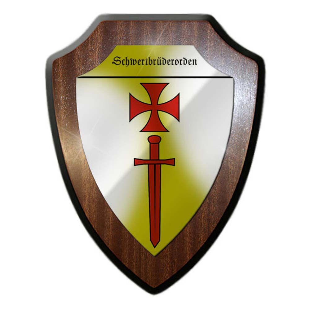 Wappenschild Schwertbrüderorden Ritter-Orden Mittelalter Brüder #24326