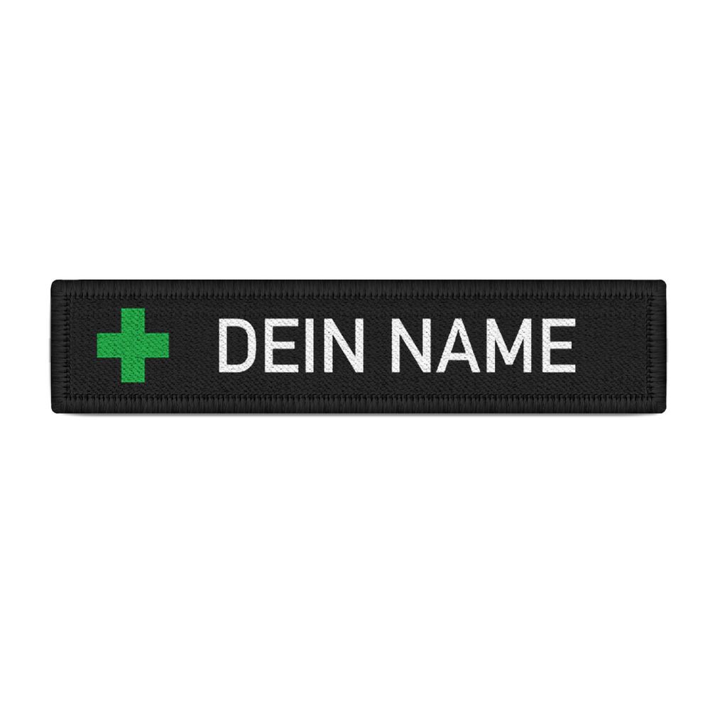 Namenspatch Namensschild Dein Name Uniform Arbeit Kleidung Kreuz #43451