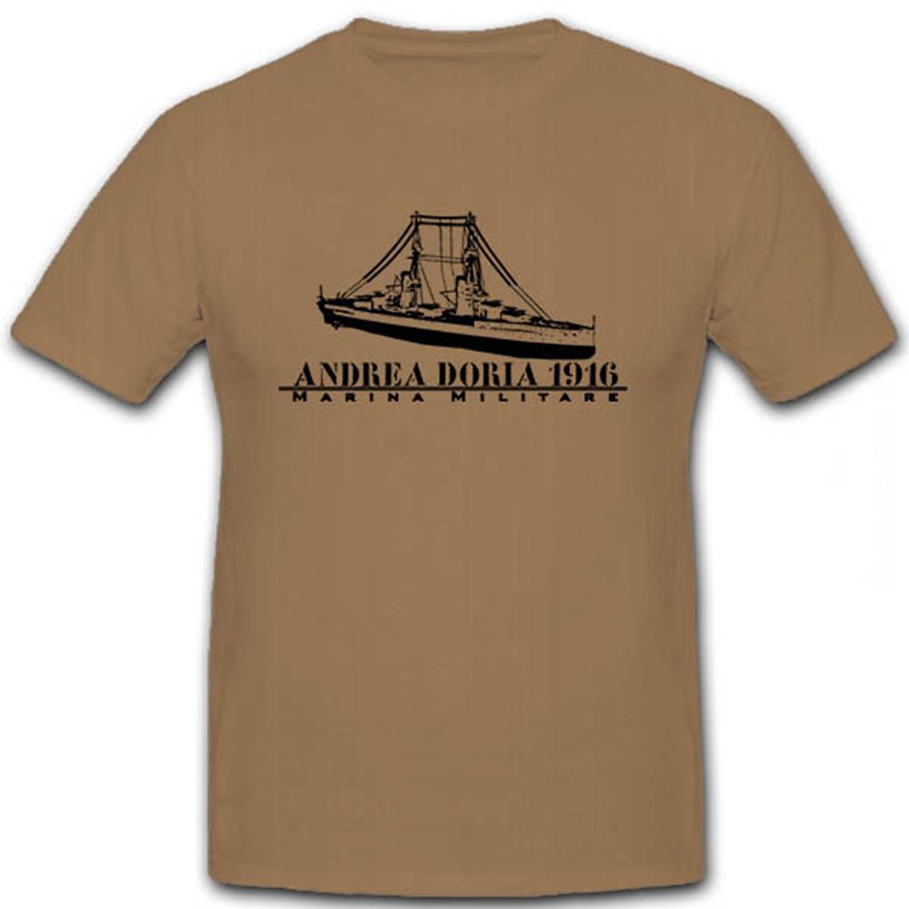 Andrea Doria 1916 Italienische Marine Schiff Schlachtschiff Italia T Shirt #5757