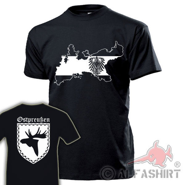 Prussia East Prussia Home Map Heraldic Masuria Prussian Eagle T-Shirt # 17695