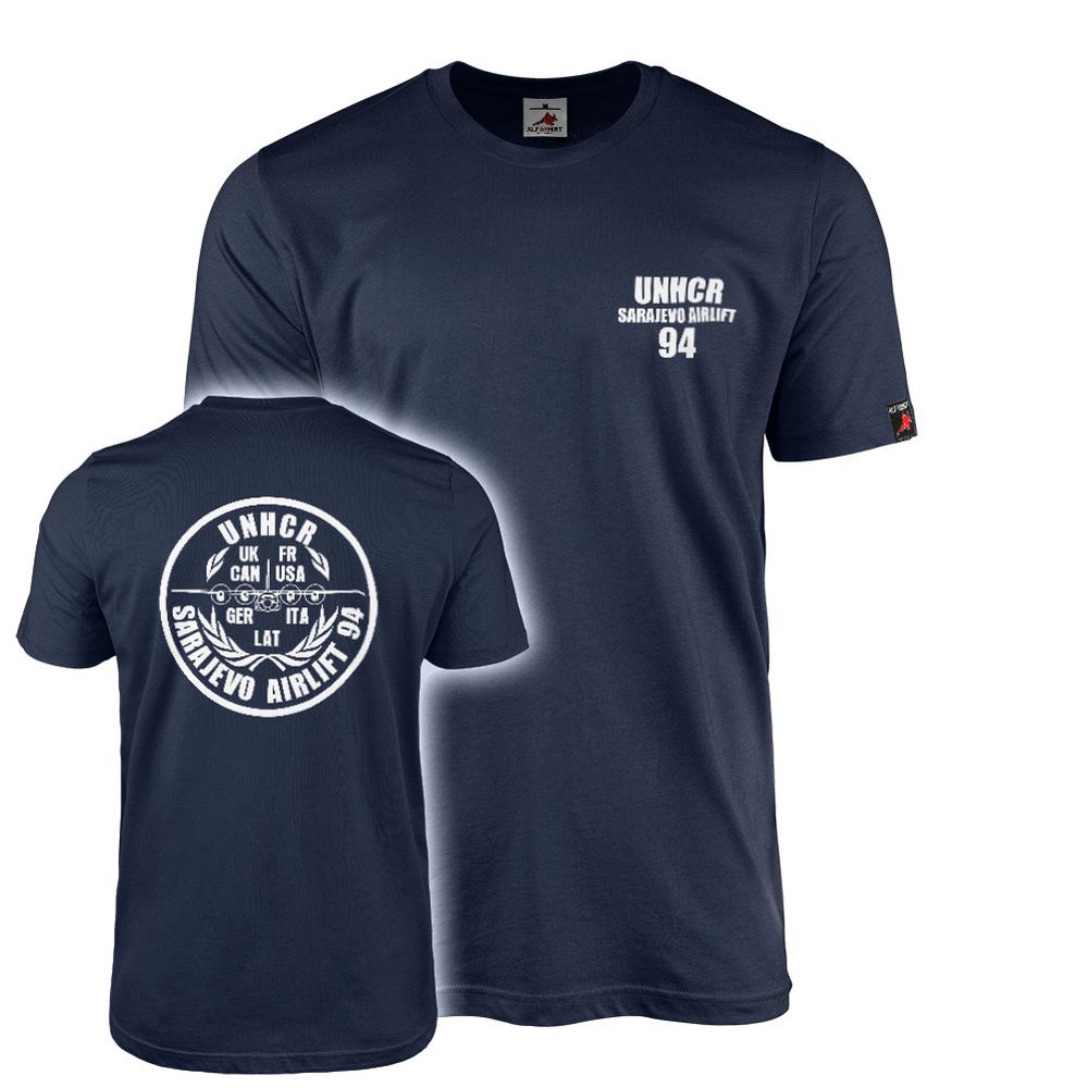 UNHCR Sarajevo Airlift 94 Aircraft C-130 Hercules Bosnia Insert T Shirt # 19446