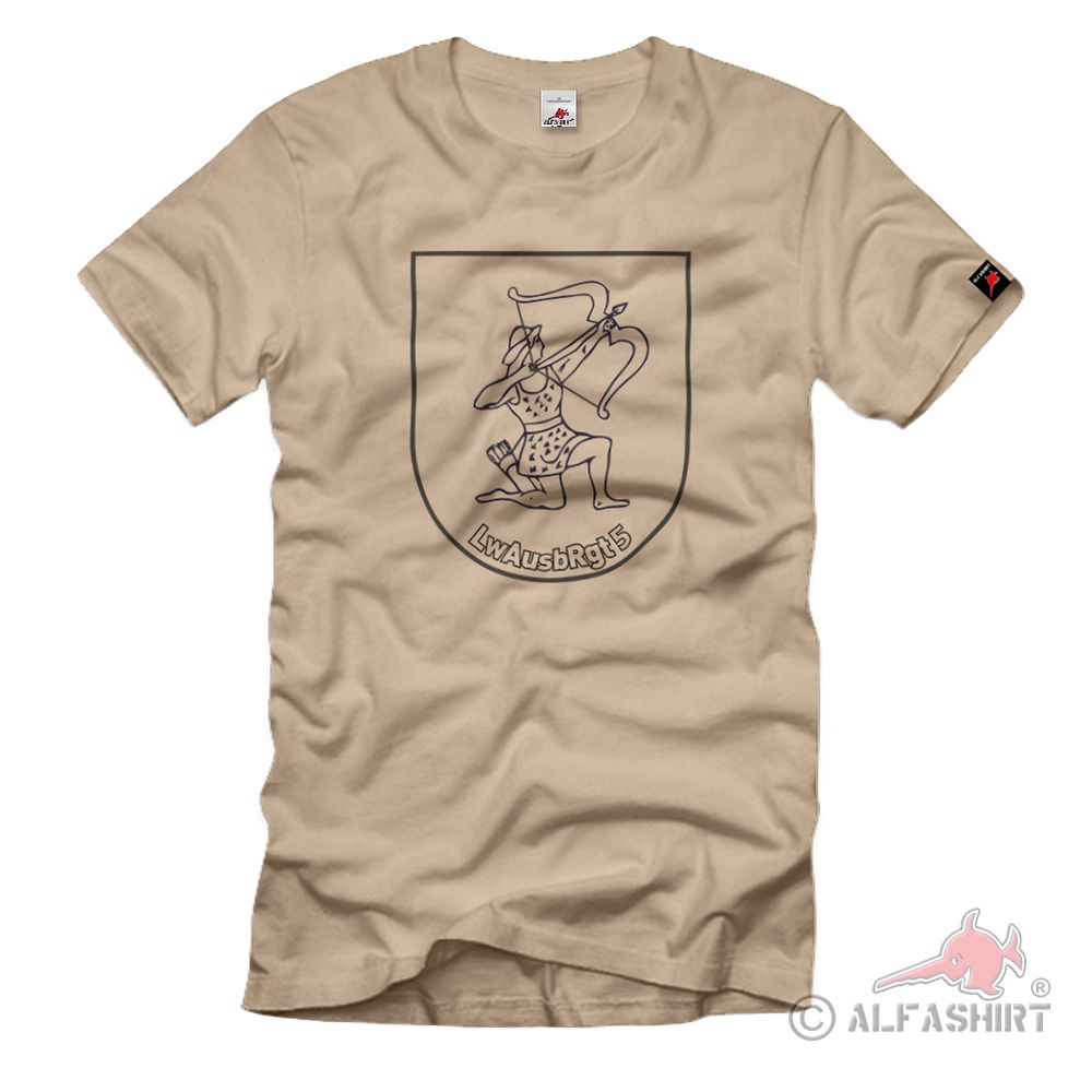 LwAusbRgt 5 camouflage variant Luftwaffe training regiment coat of arms T-shirt # 37671
