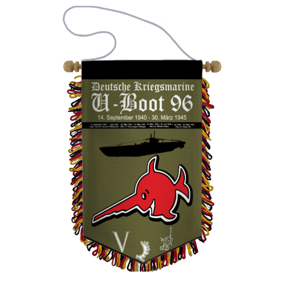 U96 Pennant U-Boat WW2 Swordfish Navy#4668