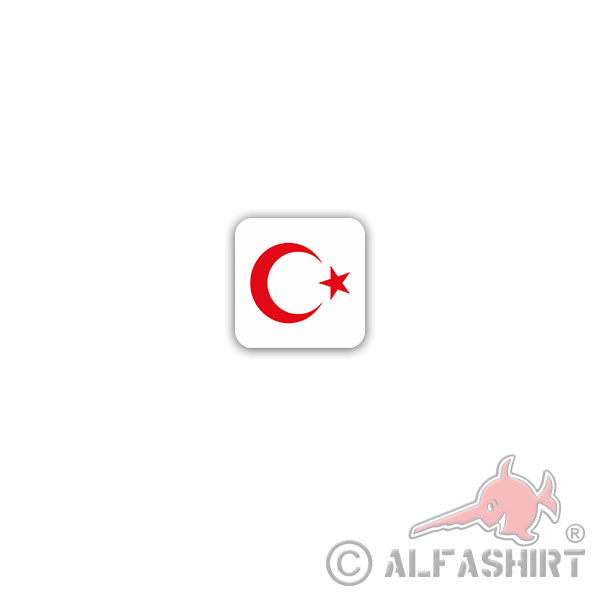 Aufkleber/Sticker Türkei Emblem Türkiye Cumhuriyeti Republik Türkei 7x7cm A3024