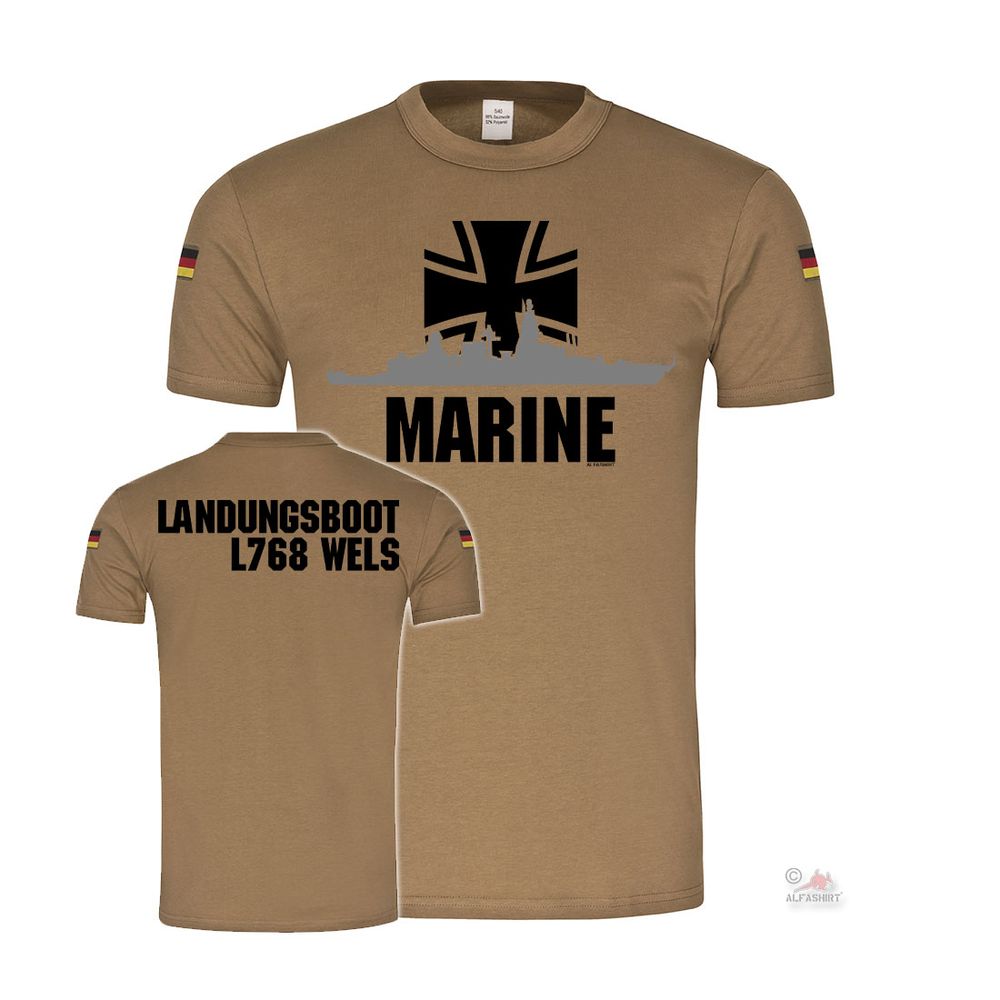 Bw Tropen Marine Landungsboot L768 Wels Bundesmarine Besatzung #38651
